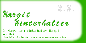 margit winterhalter business card